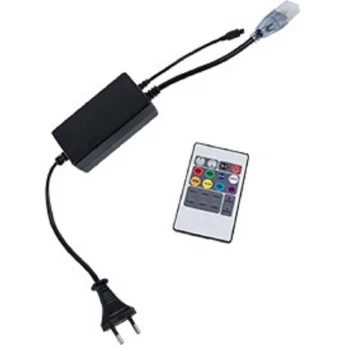 Контроллер ECOLA LED strip 220V RGB IR (IP20) 1000W 4,5A для ленты 220V 14x7 IP68 с инфракрасным пультом