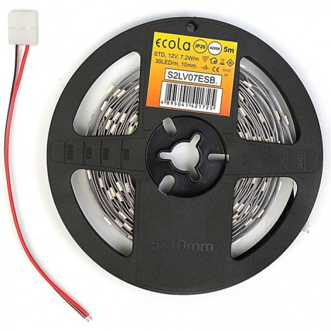 Однотонная светодиодная лента ECOLA LED STRIP PRO на катушке 5м P2LD19ESB Однотонная светодиодная лента ECOLA LED STRIP PRO на катушке 5м P2LD19ESB