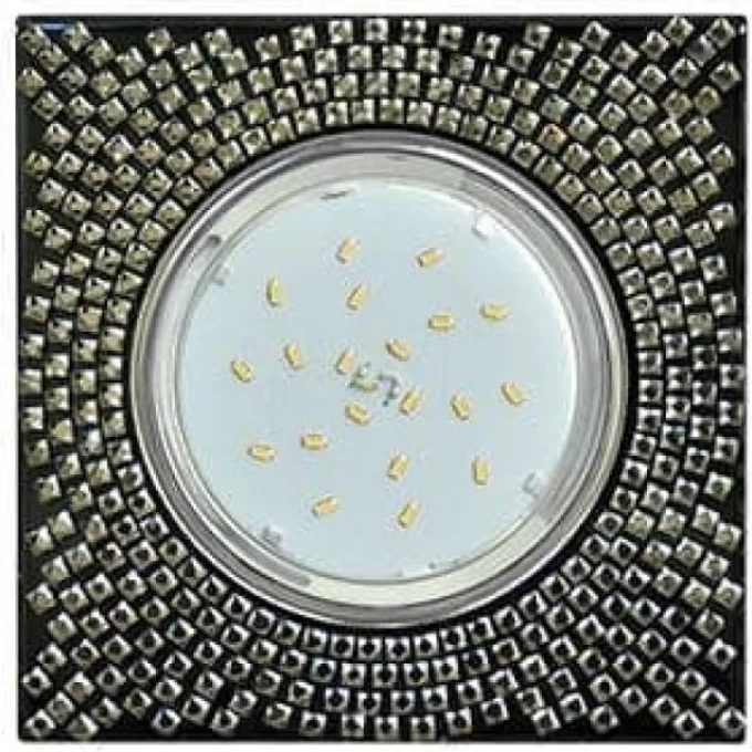 Встраиваемый светильник ECOLA GX53 H4 GLASS хром, черный FX53SGECB Встраиваемый светильник ECOLA GX53 H4 GLASS хром, черный FX53SGECB