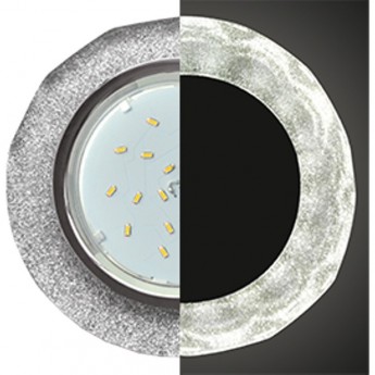 Встраиваемый светильник ECOLA GX53 H4 LD5313 GLASS SS53RCECH хром, серебряный блеск Встраиваемый светильник ECOLA GX53 H4 LD5313 GLASS SS53RCECH хром, серебряный блеск