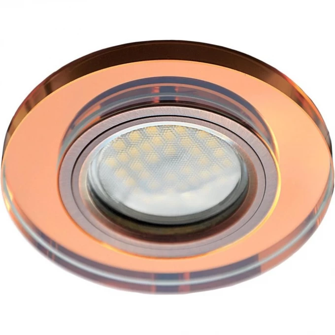 Встраиваемый светильник ECOLA MR16 DL1650 GU5.3 GLASS янтарь, черненая медь FA1650EFF Встраиваемый светильник ECOLA MR16 DL1650 GU5.3 GLASS янтарь, черненая медь FA1650EFF